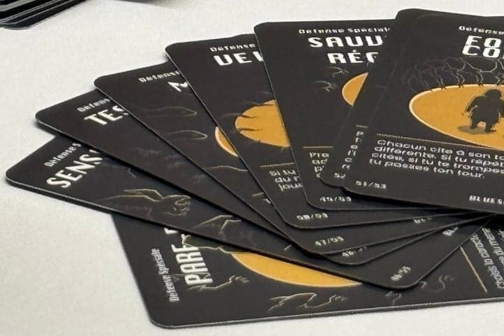 Cartes Défense spéciale du jeu Défis Cyber